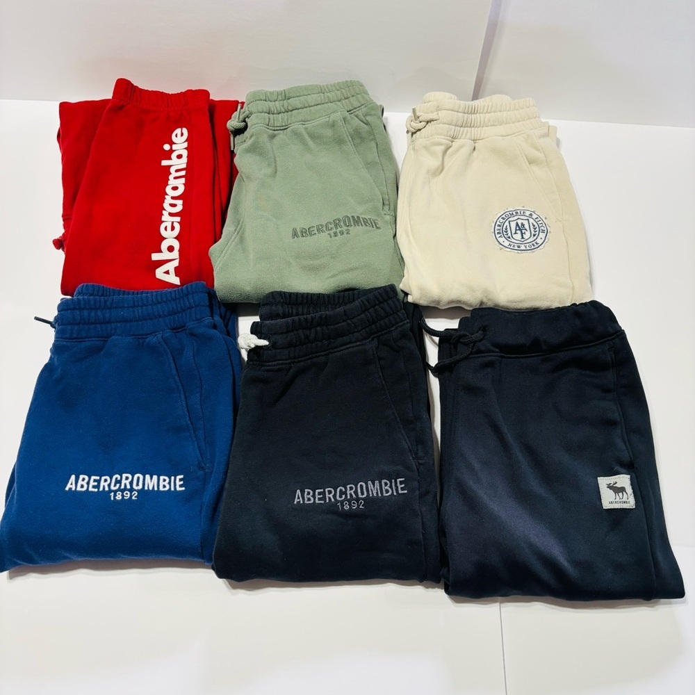 Abercrombie Kids Red and Green Sweatpants Collection